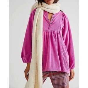 We The Free Free People Corduroy Long Sleeve Shirt/Mini Dress Women’s Small